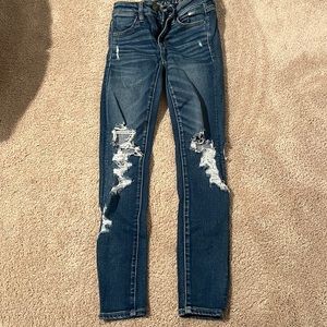 american eagle (next level stretch) ripped jeans